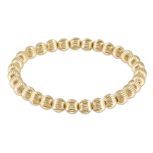 eNewton | Dignity Gold 6mm Bead Bracelet