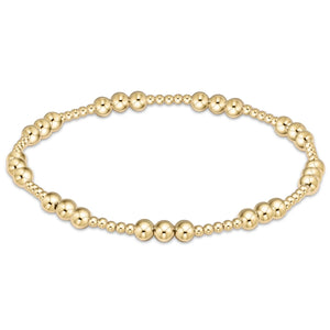 eNewton | Classic Joy 4mm Gold Bead Bracelet