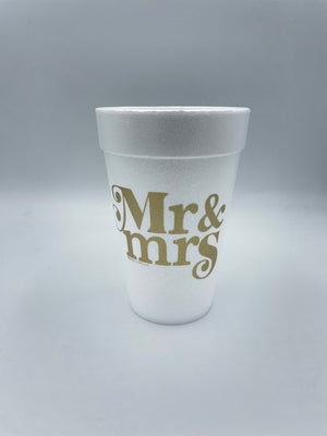 Wedding Celebration Styrofoam Cups