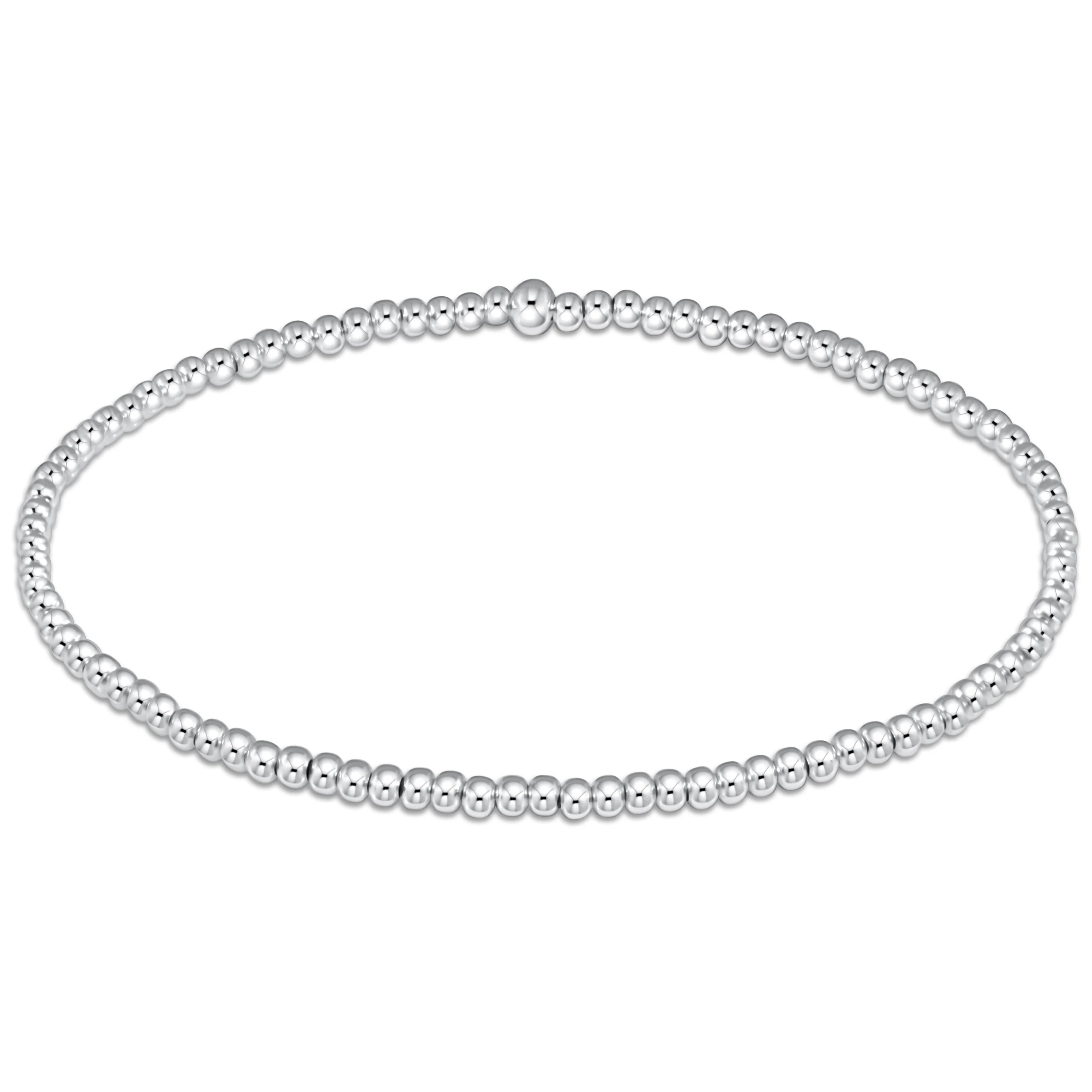 eNewton | Classic Sterling 2mm Bead Bracelet