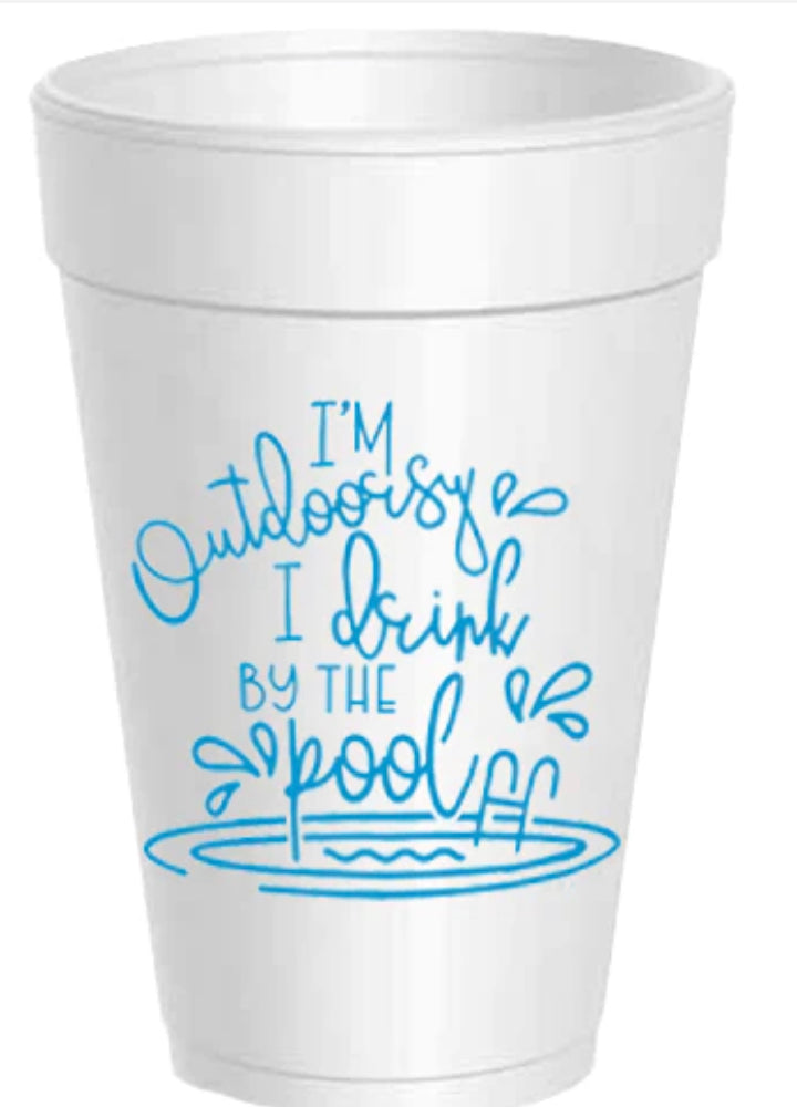 monogram bloom personalized styrofoam cups – The Essential Market