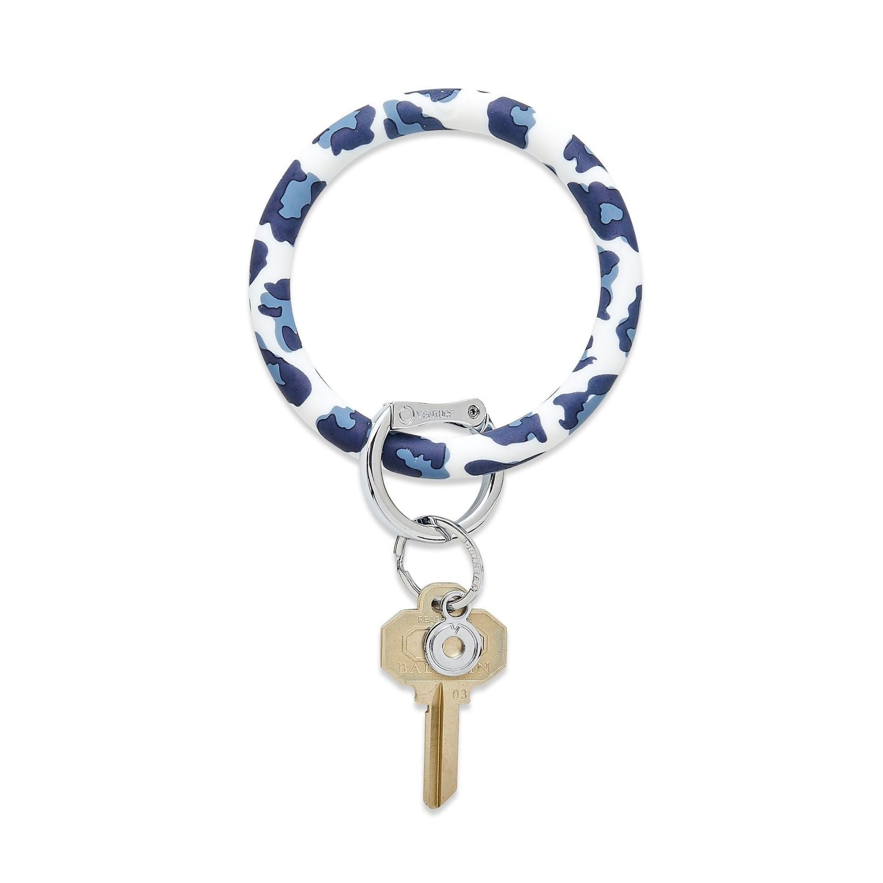 Silicone Big O® Key Ring - The Print Collection - Gingham Sweet Carolina  Blue - Sage & Willow