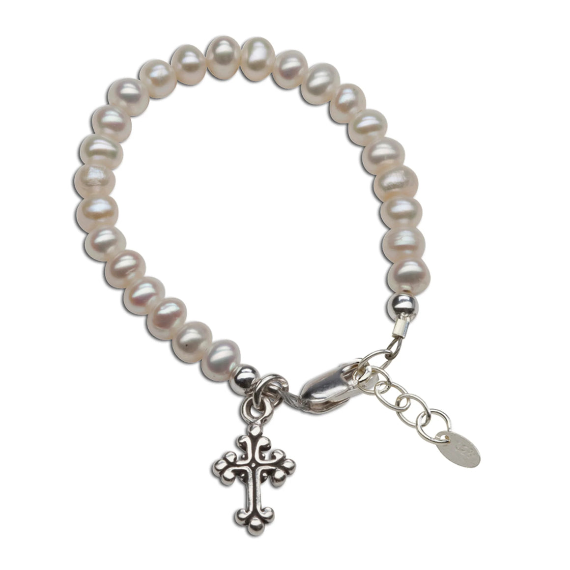 OLIVIA STERLING SILVER AND PEARL BRACELET