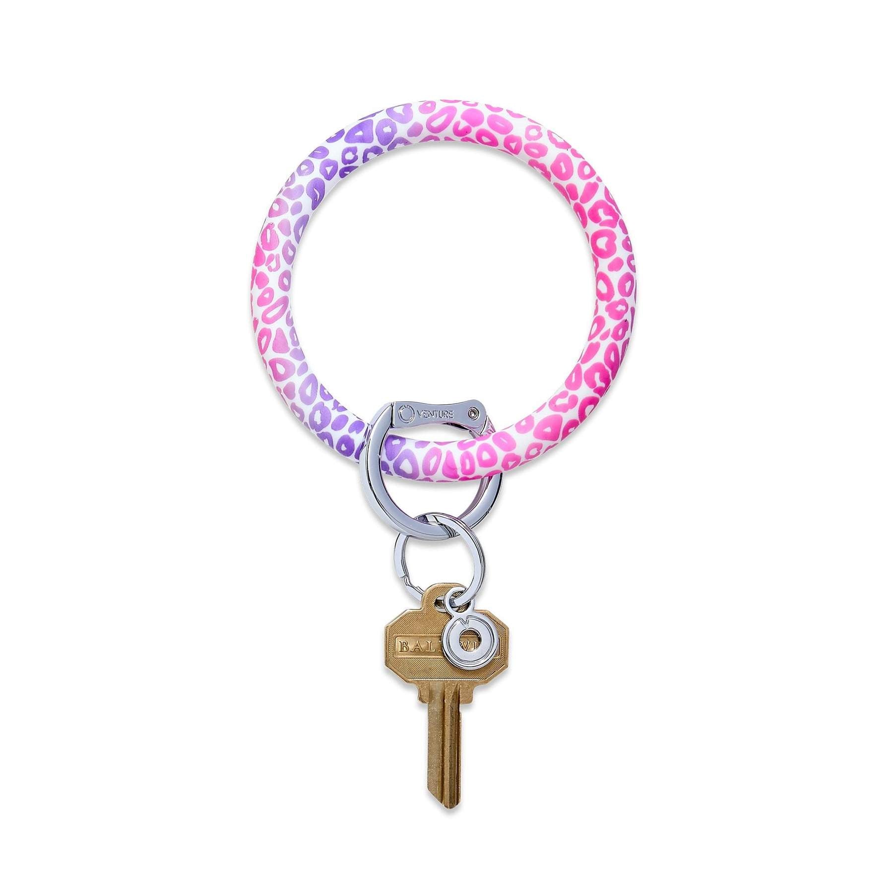 Silicone Big O® Key Ring - The Print Collection - Gingham Sweet