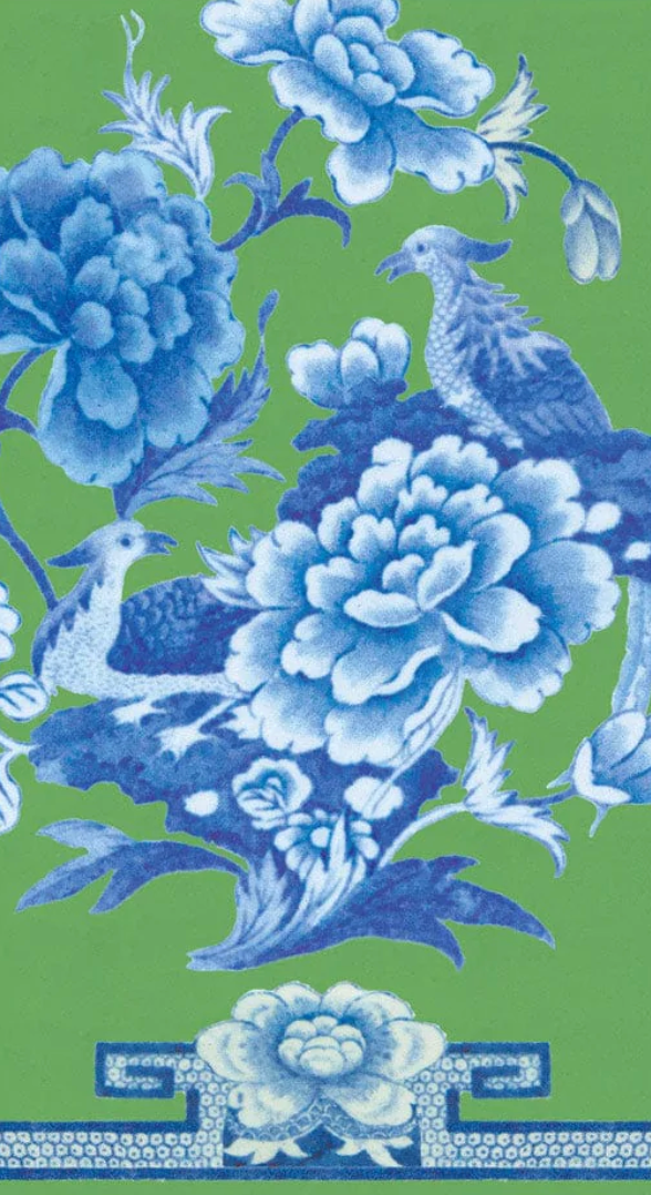 Green and Blue Plates Napkins
