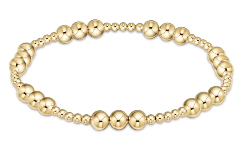eNewton | Classic Joy 5mm Gold Bead Bracelet