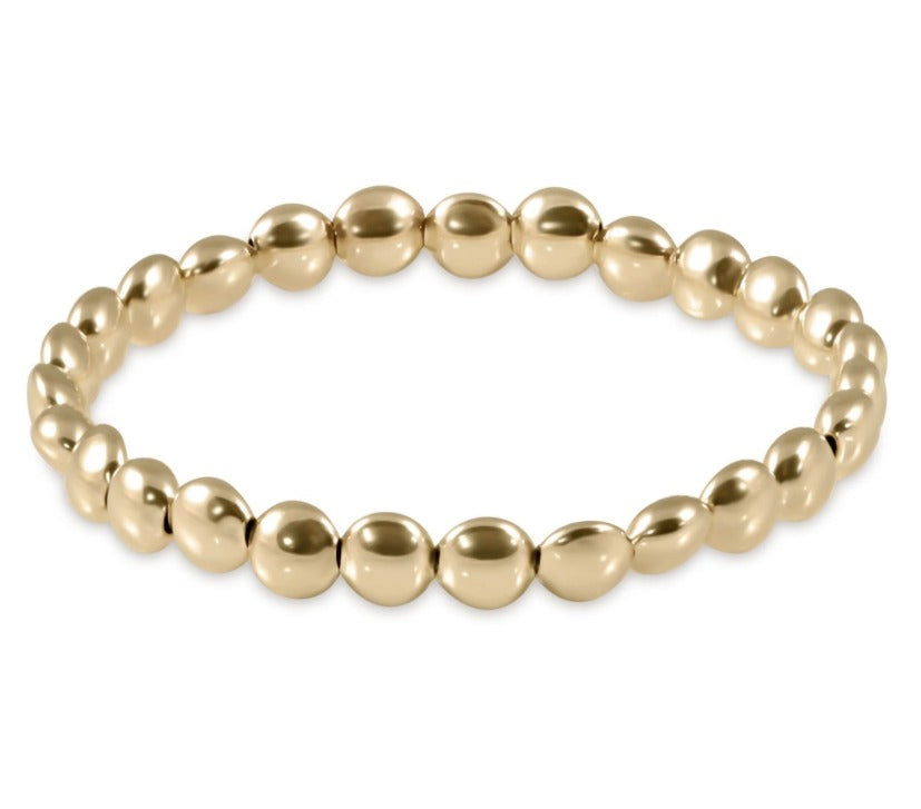 eNewton | Honesty Gold 6mm Bead Bracelet