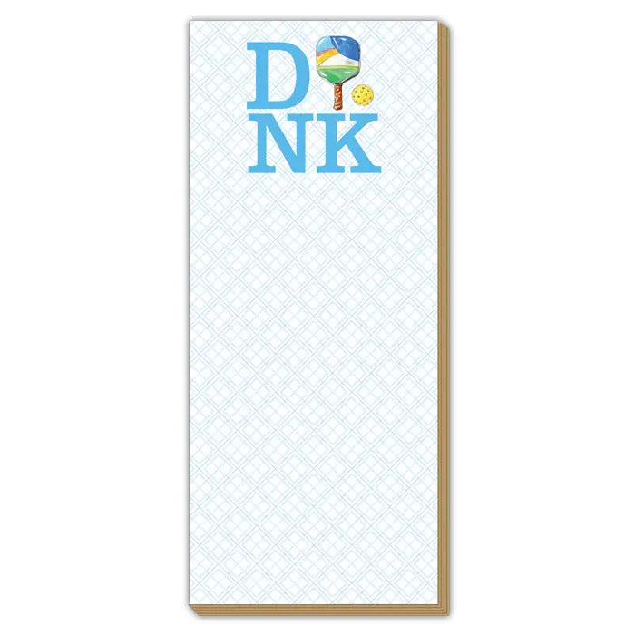 DINK with Pickleball Paddle Skinny Notepad