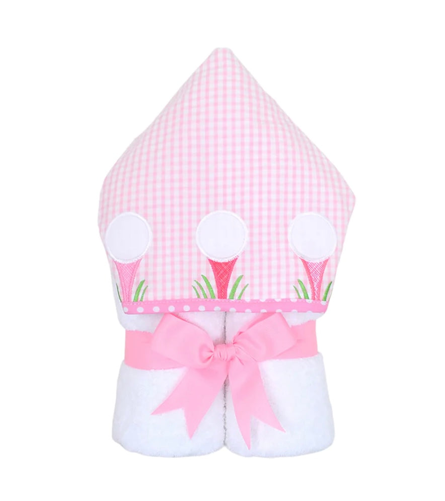 3 Marthas | Pink Golf EveryKid Hooded Towel