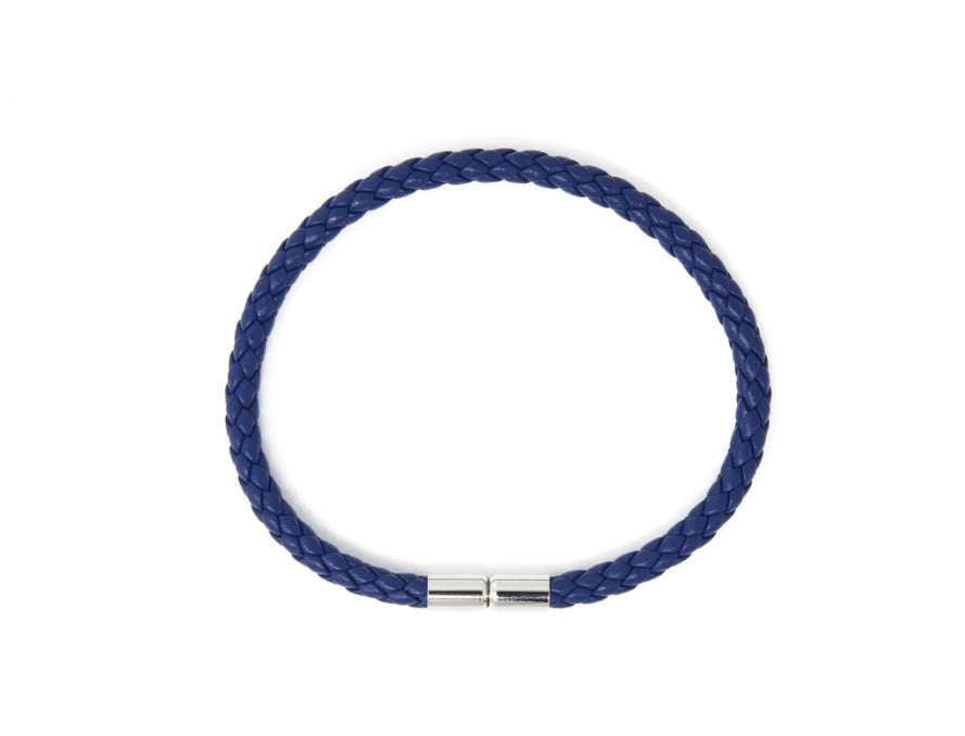 ALOR Men's Grey Cable & Blue Leather Bracelet with Dual Yellow 18kt Gold  Stations – Luxury Designer & Fine Jewelry - ALOR