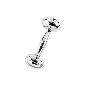 PEWTER DUMBELL RATTLE